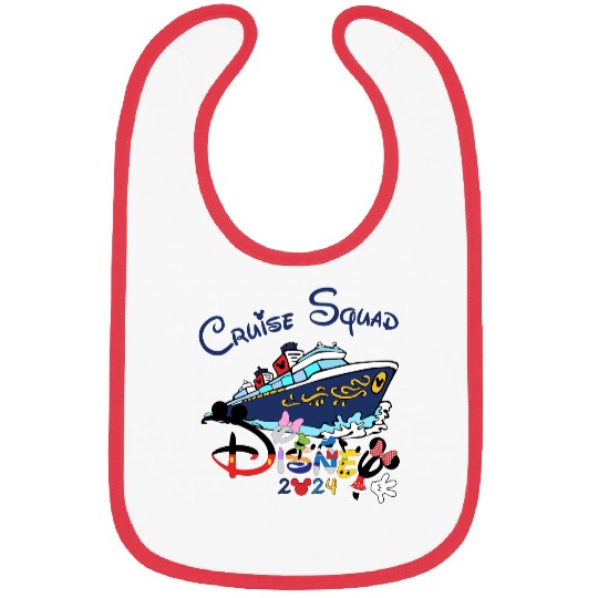 Disney Cruise Squad Bibs, 2024 Cruise Bibs, Disney Family Cruise Bibs, Disney Vacation Bibs, Disney Cruise Trip Bibs