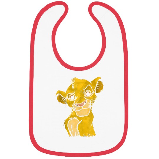 Disney Lion King Young Simba Smiling Portrait Sketch Bibs