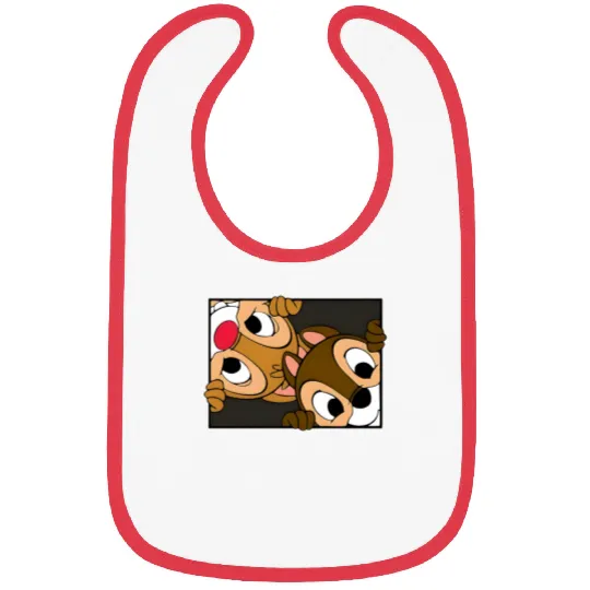 Chip n Dale Bibs, Disney Character Bibs, Chip and Dale Characters, Chip n Dale Snacks Bibs