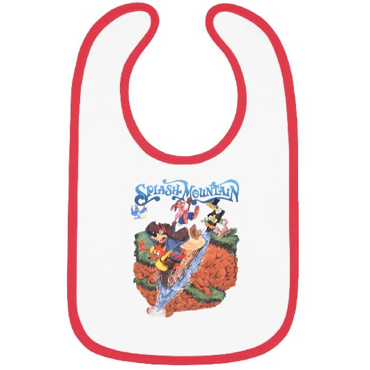 Vintage Disney Splash Mountain Bibs, Disney Mountain Bibs, Brer Rabbit, Brer Bear, Water Ride Disneyworld Bibs