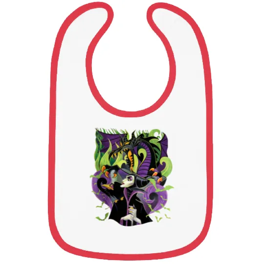 Retro  Maleficent Bibs, Halloween Villains Bibs, Maleficent Witch, Disney Halloween 2024 Bibs
