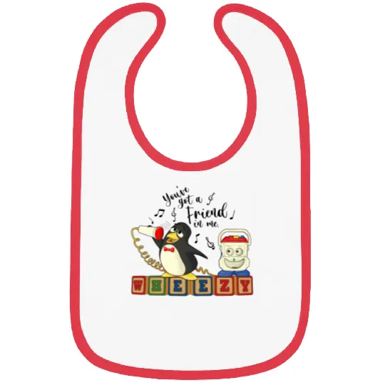 Disney Toy Story Penguin Wheezy Sing Bibs, You've Got A Friend In Me Bibs