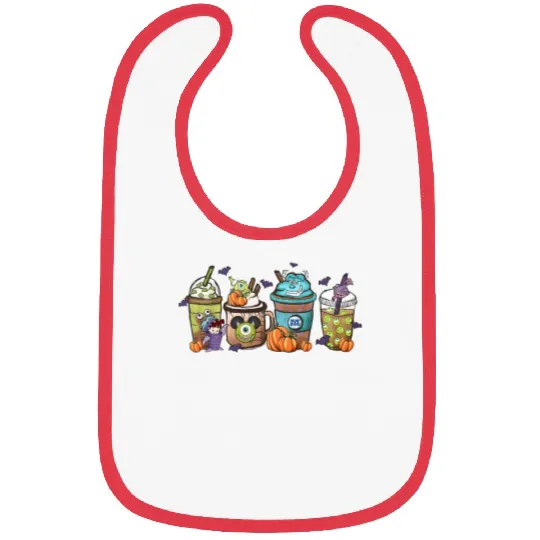 Disney Monsters Inc  Latte Bibs, Monsters Inc Coffee Bibs