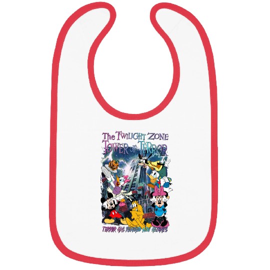 Mickey and Friends The Twilight Zone Tower Of Terror Disney Hollywood Tower Hotel Bibs