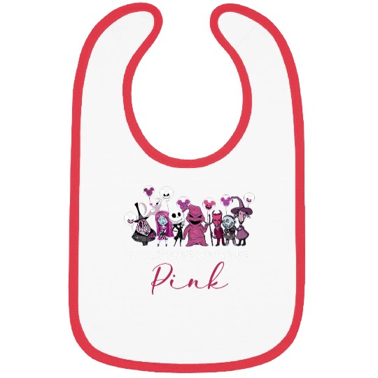 Disney Halloween Bibs, In October We wear Pink, Oogie Boogie 2022