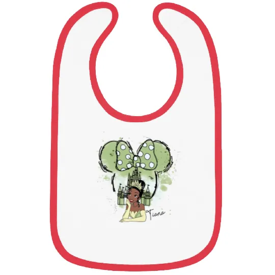 Princess Tiana Bibs, Disney Tiana Princess Bibs, Disney Princess Bibs, Tiana Bibs, Disney Girl Bibs