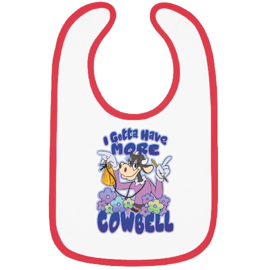 Disney Clarabelle Cow Bibs, I Gotta Have More Cowbell Bibs, Disney Trip Bibs