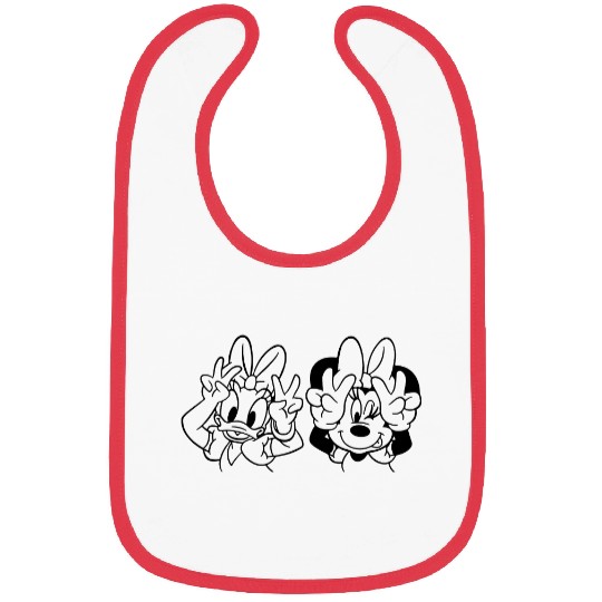 Daisy Duck and Minnie Mouse, Minnie Mouse Bibs, Family Disney Bibs