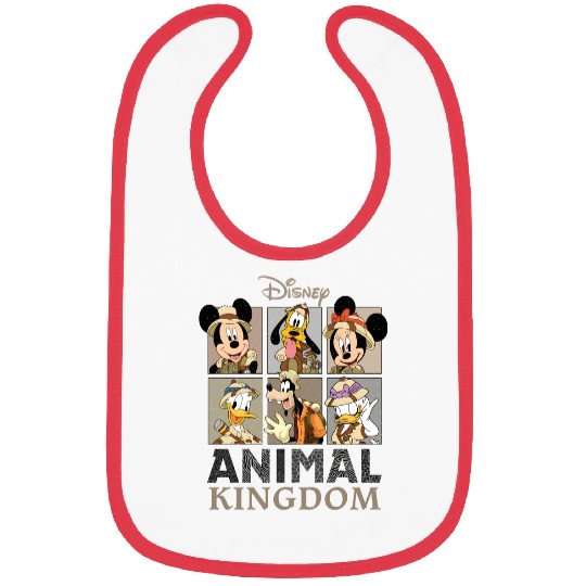 Disney Mickey Safari  Bibs, Retro Disney Animal Kingdom Mickey Bibs