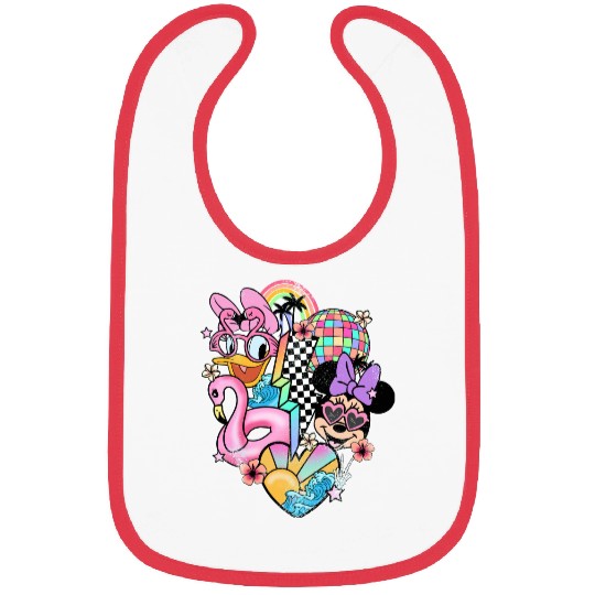 Disney vintage Bibs - Disney Daisy Minnie Bibs - Disney Epcot Bibs