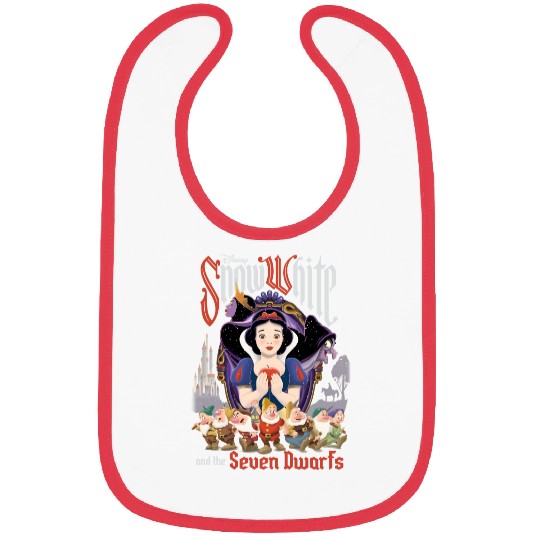 Retro Disney Snow White And The Seven Dwarfs Bibs, Disney Snow White Bibs