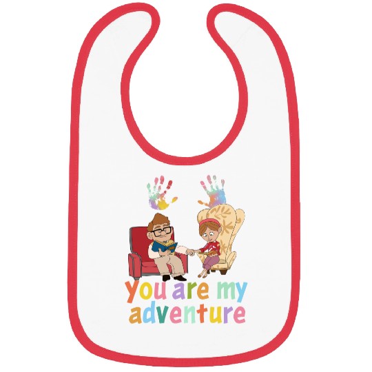 Disney Movie You Are My Adventure Bibs, Disney Couple Carl and Ellie Bibs