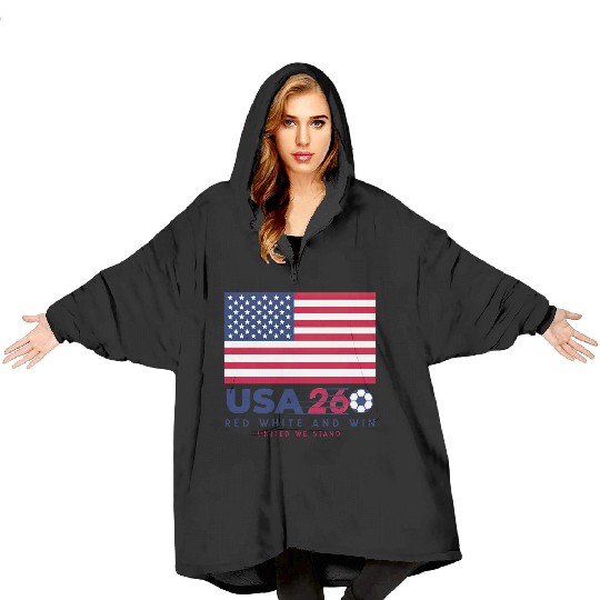 USA World Cup 2026 Blanket Hoodies US Soccer