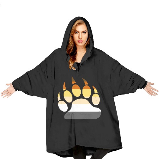 Cool Gay Bears pride flag Bear Paw Blanket Hoodies