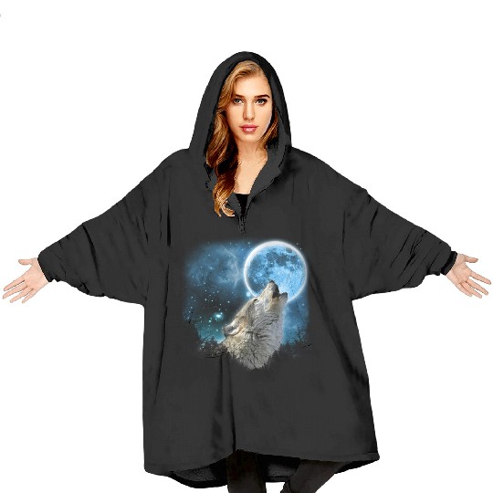 Silver Wolfs Skylight 3px Blanket Hoodies