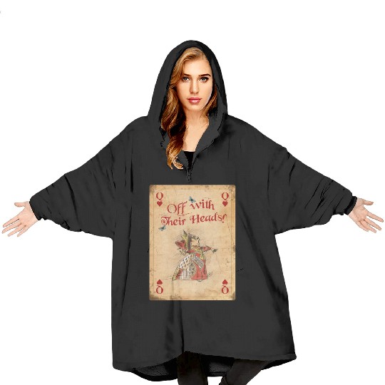 Alice in Wonderland The Queen of Hearts Blanket Hoodies