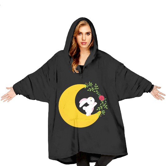 Sailor Moon Usagi and Tuxedo Mask Blanket Hoodies