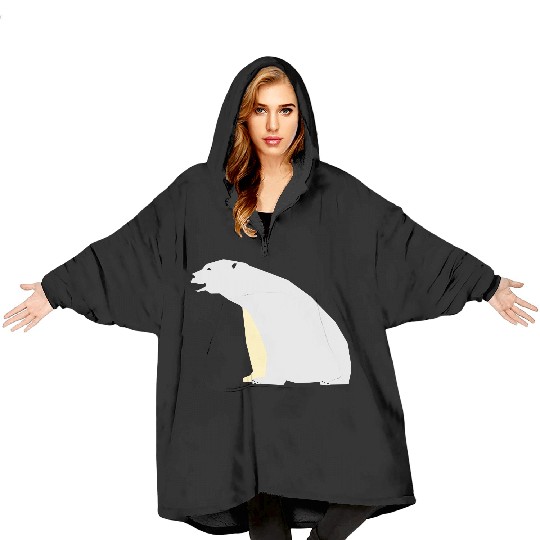 Polar bear Blanket Hoodies