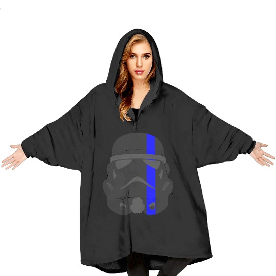 Thin Blue Line - Storm Trooper Blanket Hoodies