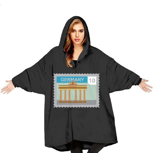 germany mail stamp Blanket Hoodies
