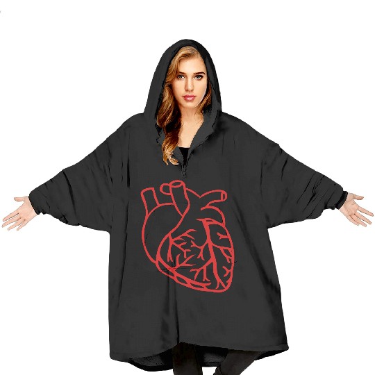 Anatomical heart Blanket Hoodies