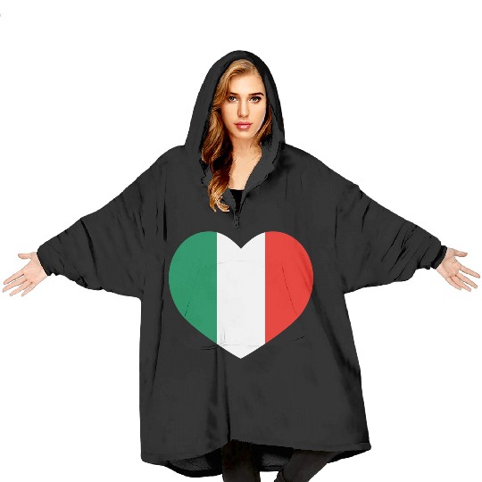 Love Italian football Blanket Hoodies