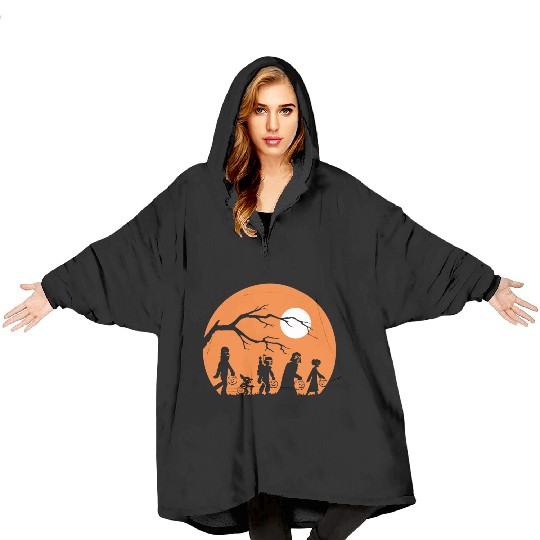 Star Wars Trick Or Treat Halloween Silhouette Prem Blanket Hoodies