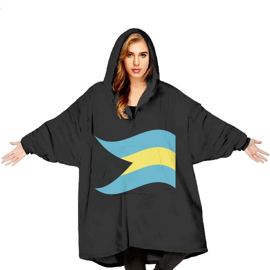 flag bahamas Blanket Hoodies