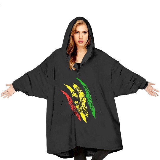 Lion Of Judah - Reggae Music Rastafari Rasta Gift Blanket Hoodies