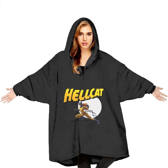 Mens Marvel Hell Cat Hella Cat Hellcat New cat Blanket Hoodies