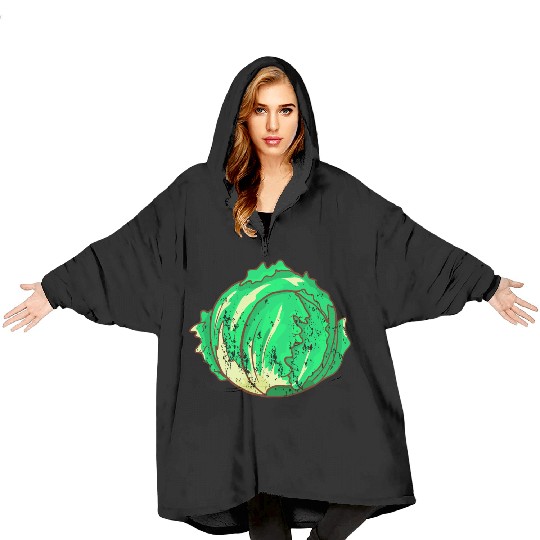 Retro Vintage Grunge Style Lettuce Blanket Hoodies