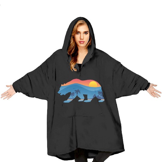 California Bear Blanket Hoodies