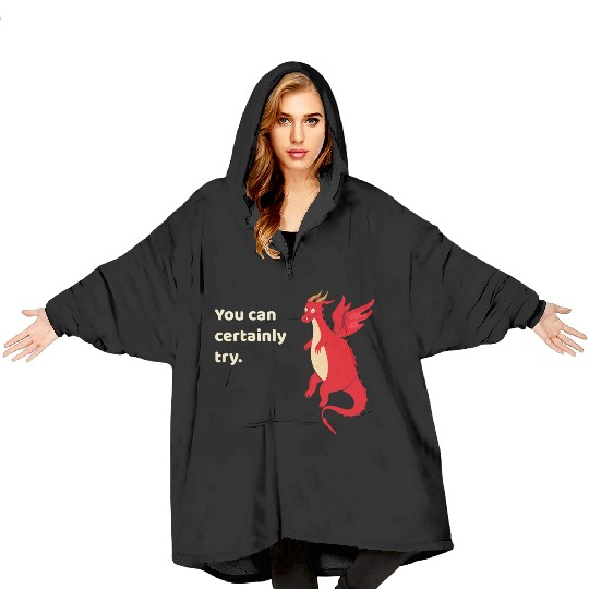 You Can Certainly Try Red Dragon Blanket Hoodies
