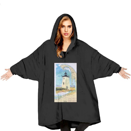 Long Point Light House Ptown Cape Cod Blanket Hoodies