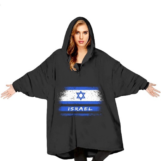 Israel Vintage Flag / Gift Jerusalem Blanket Hoodies