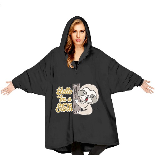 Sloth Animal Blanket Hoodies