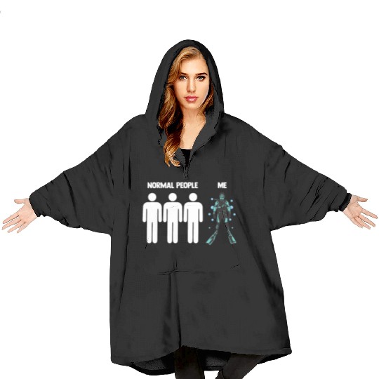 Scuba Diving Normal People Me Blanket Hoodies