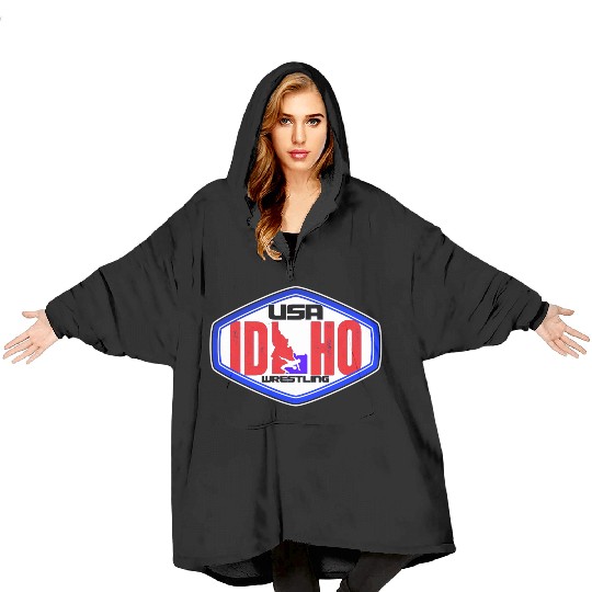 Idaho Division Team USA Wrestling Blanket Hoodies