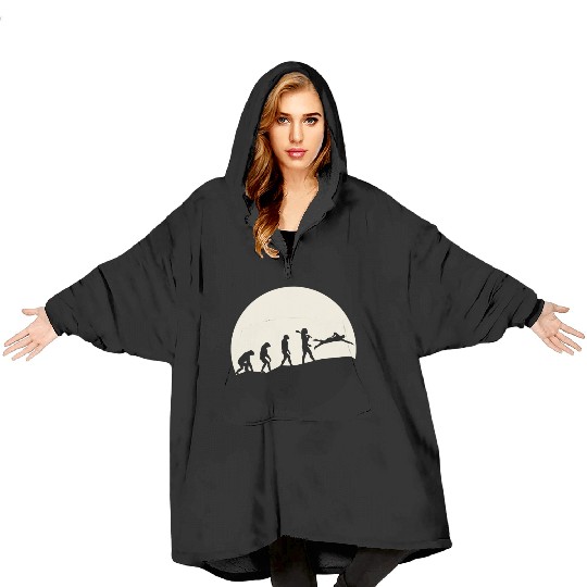 Swimmers Evolution Moon Blanket Hoodies
