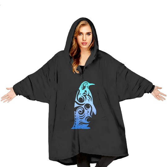 Penguin Maori Style T Tattoo Gift Idea Blanket Hoodies