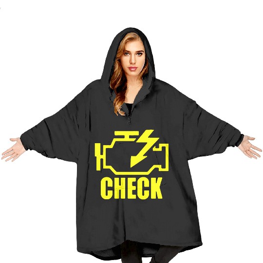 Mechanic Auto Repair Check Engine Light Blanket Hoodies