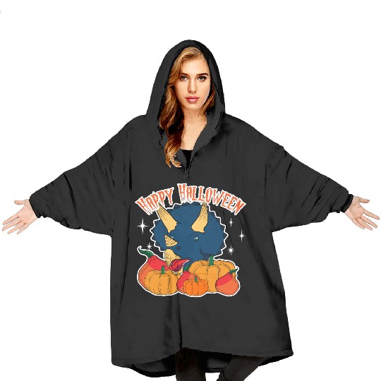 Halloween Dino Blanket Hoodies