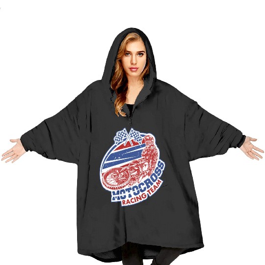 Motocross Racing Team Blanket Hoodies