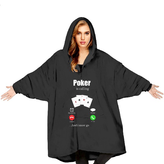 Poker Cards Casino All In Gift Poker Chips Blanket Hoodies