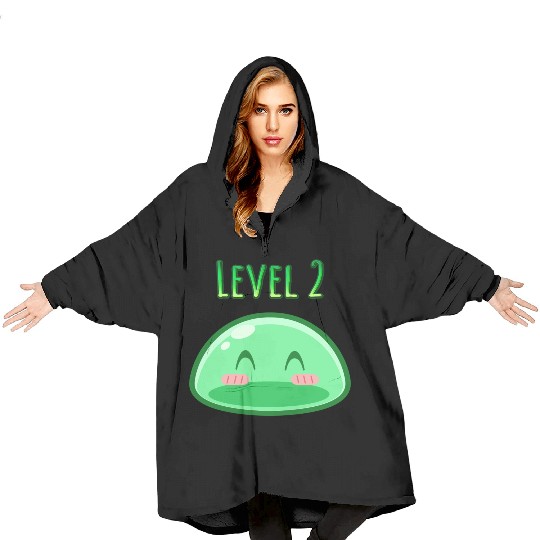 Cute Green Dungeon Slime Monster Weird Anime Blanket Hoodies