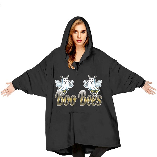 Boo Bees funny ambiguous gift Blanket Hoodies