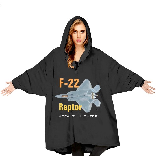F 22 Raptor stealth fighter Blanket Hoodies