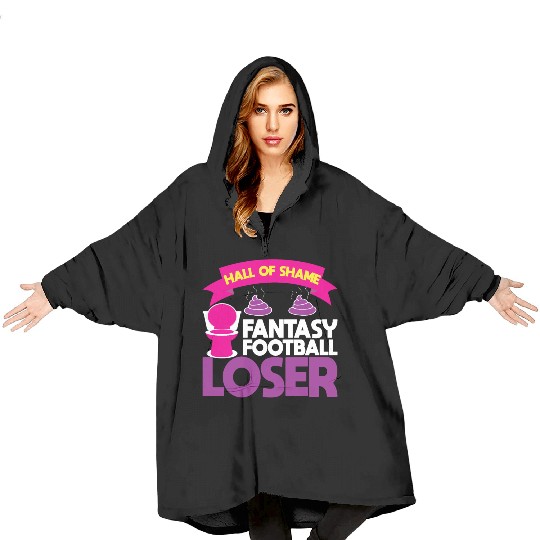 Fantasy Football Loser Poop Funny Blanket Hoodies
