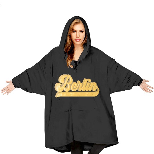 Golden Berlin Bling Bling Logo Blanket Hoodies