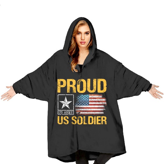 Proud Army Son Army Mom US Army Memorial Day Blanket Hoodies